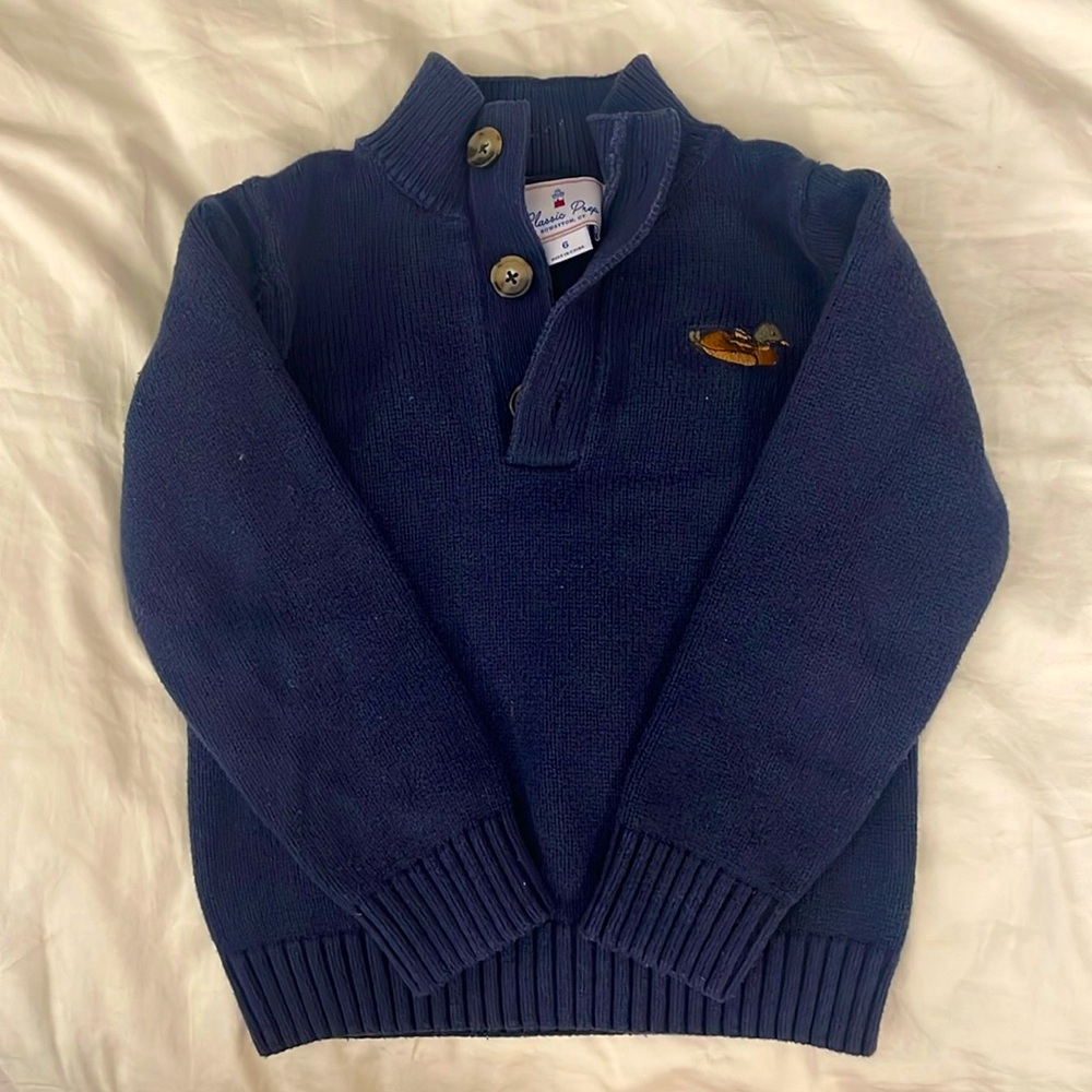 Classic Prep Mallard Duck Sweater Size 6
